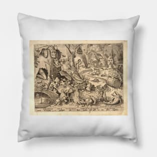 Pieter Bruegel The Elder - Gluttony Pillow