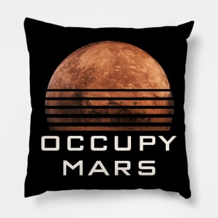 Occupy Mars Pillow