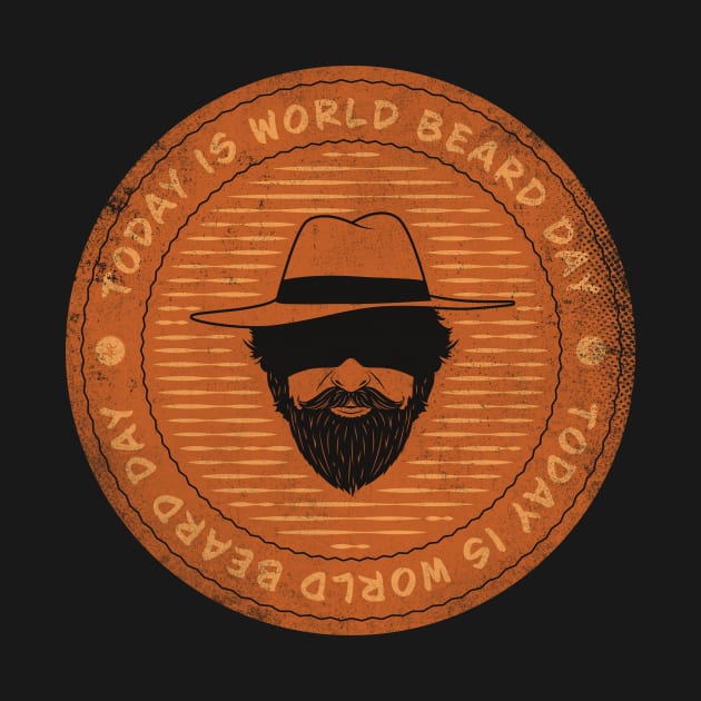 Today is World Beard Day Badge by lvrdesign