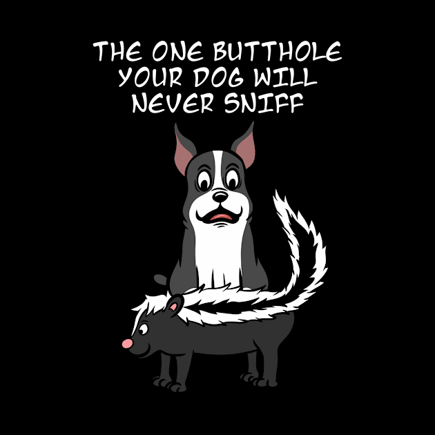 Boston Terrier Skunk Butthole by blacklines