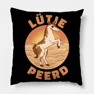 Lütje Peerd Low German Little Horse Pillow