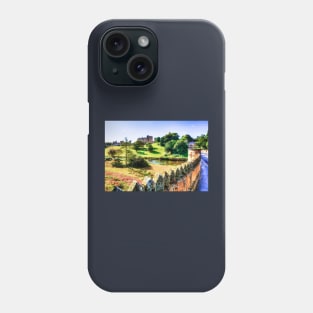 Alnwick Castle And The River Aln, Northumberland, UK Phone Case