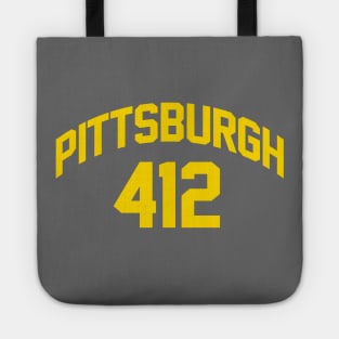 Pittsburgh Area Code 412 Jersey Tote