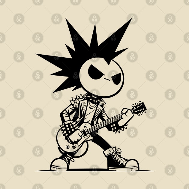 Little Punk Rocker by Delicious Art