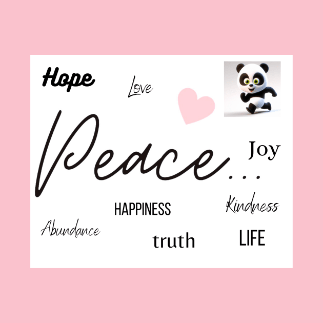 Find Love, Happiness, Peace, Joy and Abundance with Our Motivational Words Digital Art by Karen Ankh Custom T-Shirts & Accessories