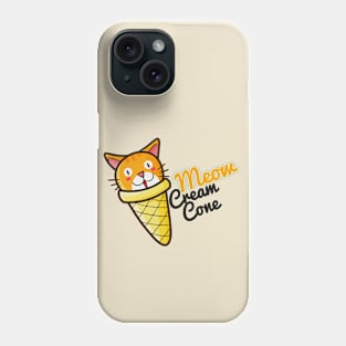 Meow Cream Cone Phone Case