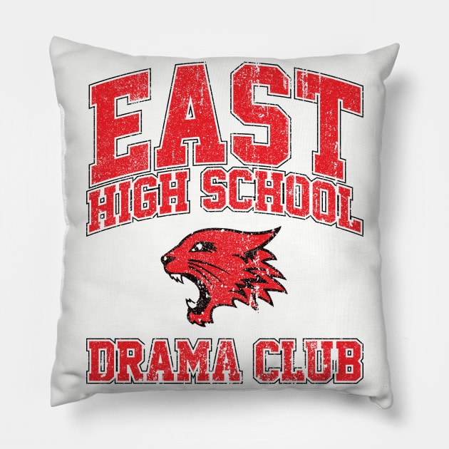 East High School Drama Club (Variant) Pillow by huckblade