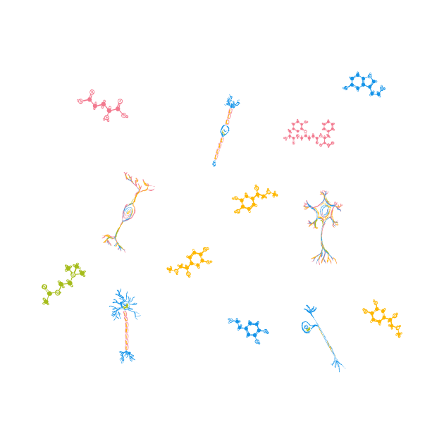 Neurons and Neurotransmitters White by MSBoydston