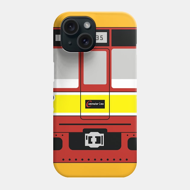 Train JR-203 Jabodetabek Commuter Line Version Phone Case by Indotees