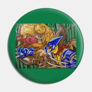 Cheeky Monkey Sabretooth by Scott Hulderson Pin