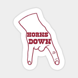 Horns Down Magnet