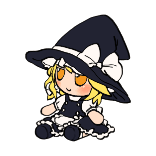 Mudwizard draws marisa kirisame fumo plush / touhou memes T-Shirt