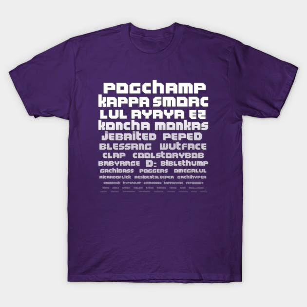 Twitch Text Emotes Twitch T Shirt Teepublic Uk