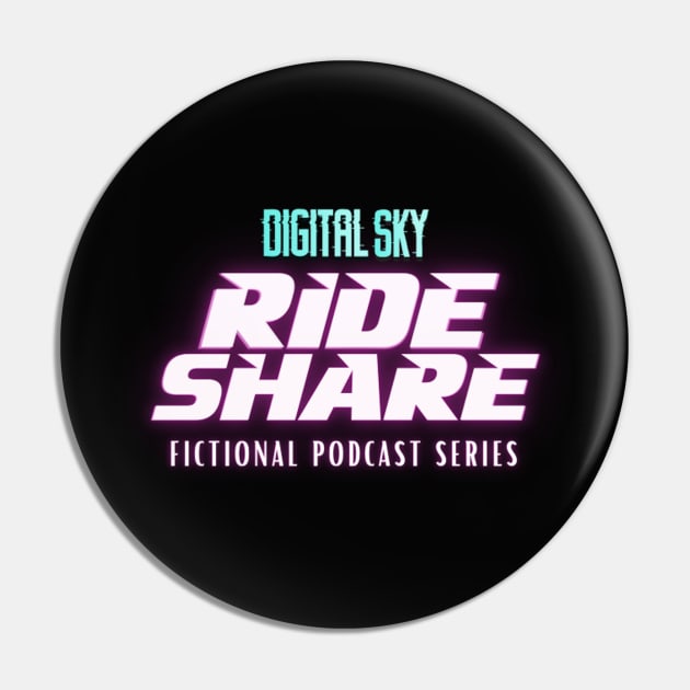 Miscellaneous Items: Digital Sky: Ride Share (Black) Pin by DigitalSky