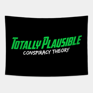 Totally Plausible (Green Logo) Tapestry