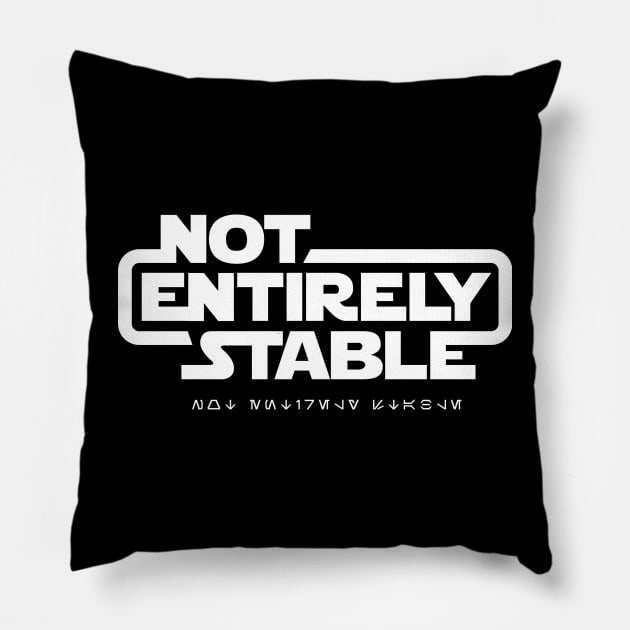 Not Entirely Stable - Trooper Pillow by Run Out Groove