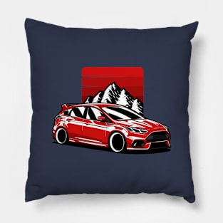 Red Focus RS Mountains Pillow