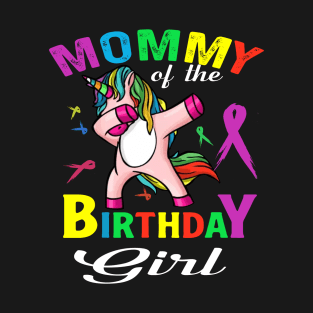 Mommy Of The Birthday Girl T-Shirt, Unicorn Matching Outfit T-Shirt