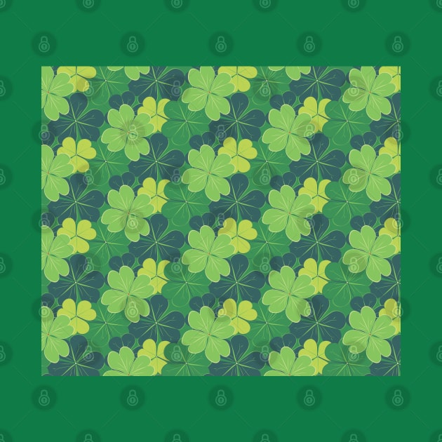 Green Shamrock leaves by AnnArtshock