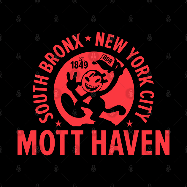 Mott Haven Bronx NYC - Comic Style by Boogosh