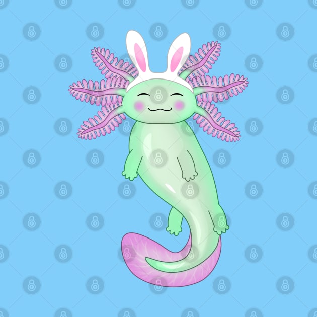 Happy Easter axolotl by Purrfect