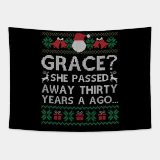 Christmas Family Winter Vacation Ugly Sweater Style Gift Tapestry