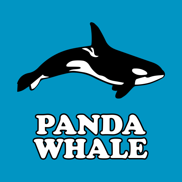 Panda Whale T-Shirt by dumbshirts