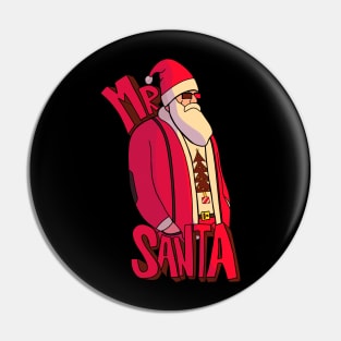 Mr Santa red Pin