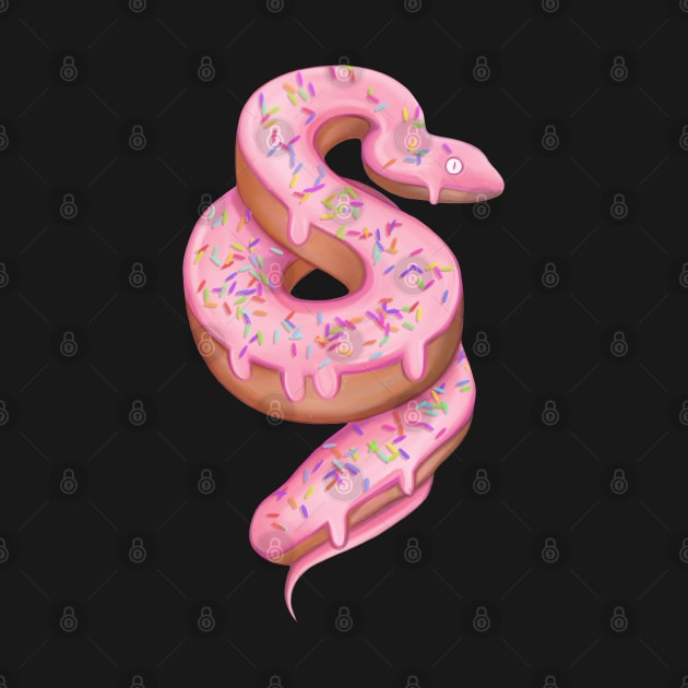 Pink Snake doughnut by Meakm