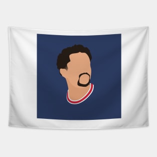 Marquinhos Minimalistic Face Art Tapestry