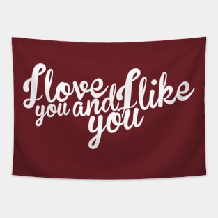 Parks and Rec: I love you and I like you Tapestry