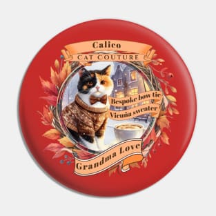 Cat Couture Bespoke Vicuña Grandma Love 1DC Pin