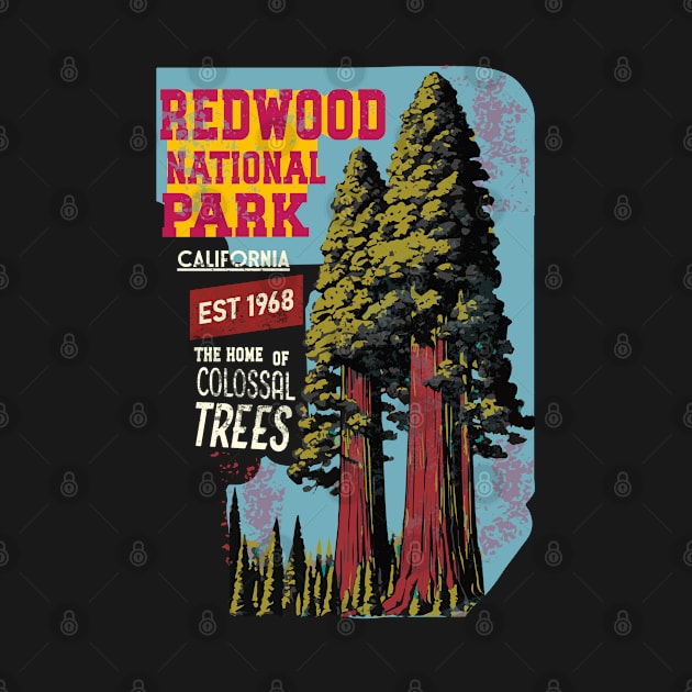 Redwood National Park California Aged Look by Alexander Luminova