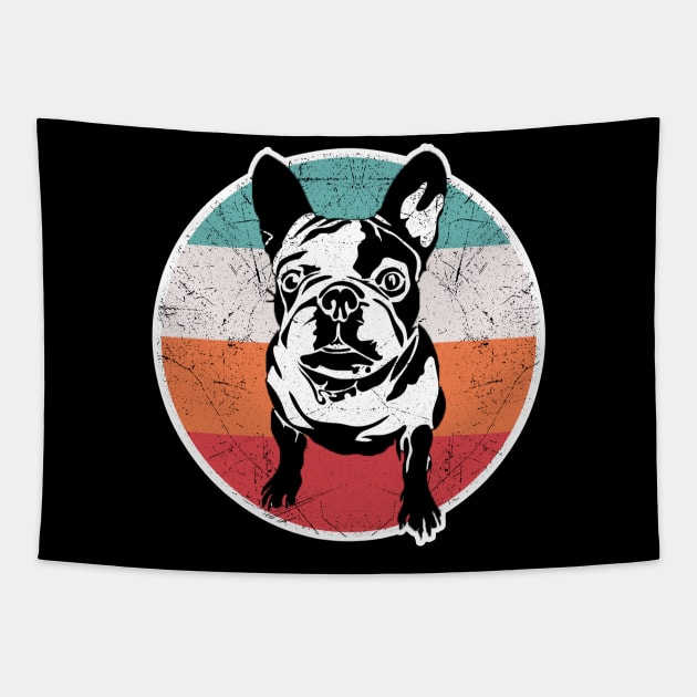 Vintage Retro French Bulldog Tapestry by aaltadel