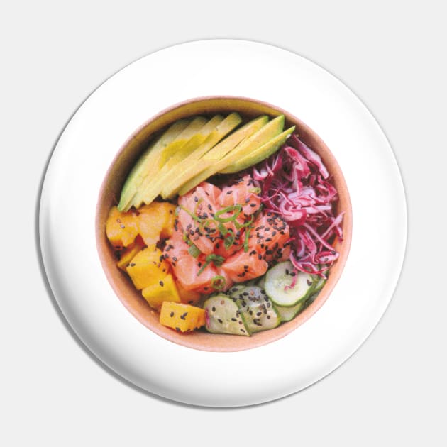 Hawaiian Poke Phot Art Pin by Food Photography