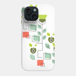 Mid-century flowers, fruits and more Phone Case