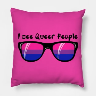 Bisexual Sunglasses - Queer People Pillow