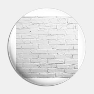 White brick wall hipster design. Pin