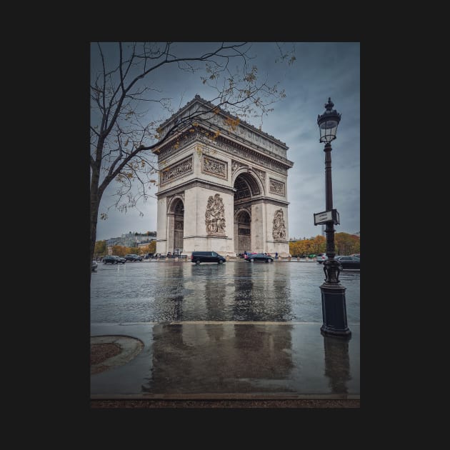 Arc de triomphe in Paris by psychoshadow