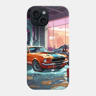 Classic American Shelby Orange Muscle Car Phone Case