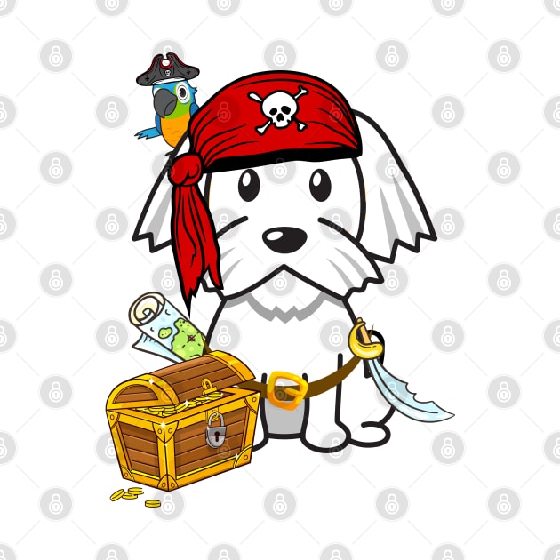 Cute white dog is a pirate by Pet Station