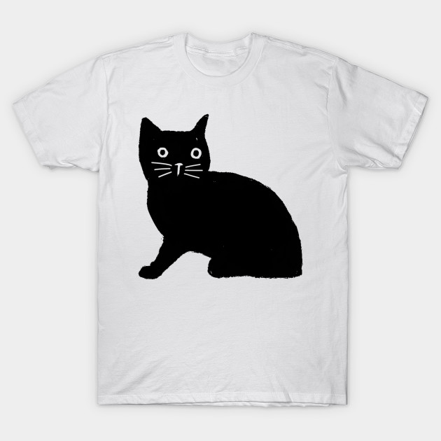 I Love My Cat Funny Kitty Novelty Cartoon Hand Drawing Cat T