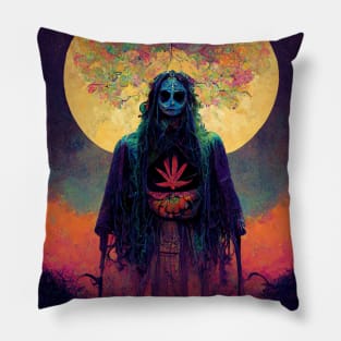 Mexican Style Hippie Ghost Pillow