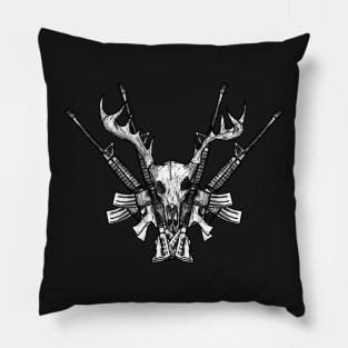 Deer Head Hunter Pillow