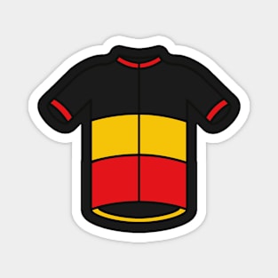 Belgium Cycling Jersey Pattern Magnet