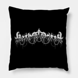 DenialJ Evil Merch - Path of Death Logotype with Artwork on the back Pillow