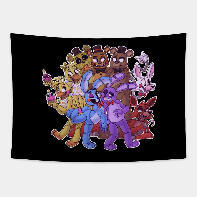 The Gang's All Here Tapestry by Nini