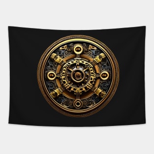 Vintage industrial steampunk mechanical gears sticker Tapestry