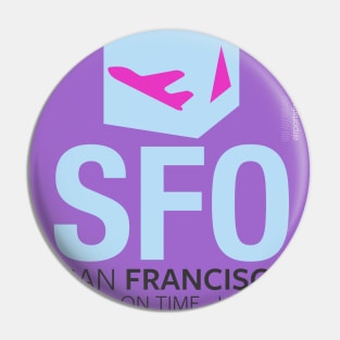 SFO violet Pin