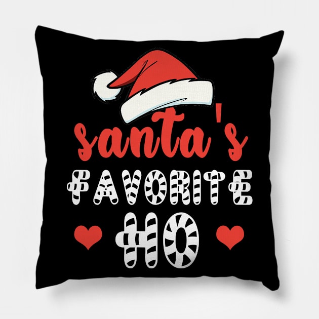 santas favorite ho gifts.funny christmas gifts.christmas gifts Pillow by Elegance14